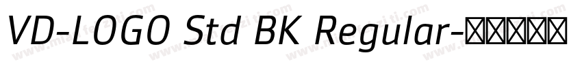 VD-LOGO Std BK Regular字体转换